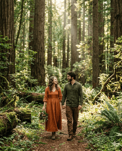Forest engagement photo style